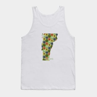 Vermont State Map Board Games Tank Top